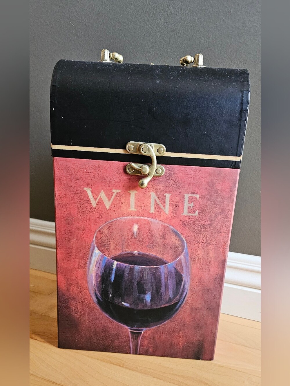 Home Decor Decorative 2-Bottle Wine Storage Box